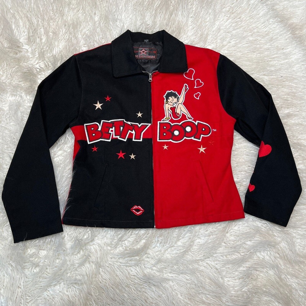 JH DESIGN BETTY BOOP JACKET COLOR BLOCK